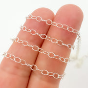 1808MSS. Sterling Silver Twisted Cable Chain