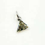 Load image into Gallery viewer, DC256. Diamond Sterling Silver Triangle Mini Charm
