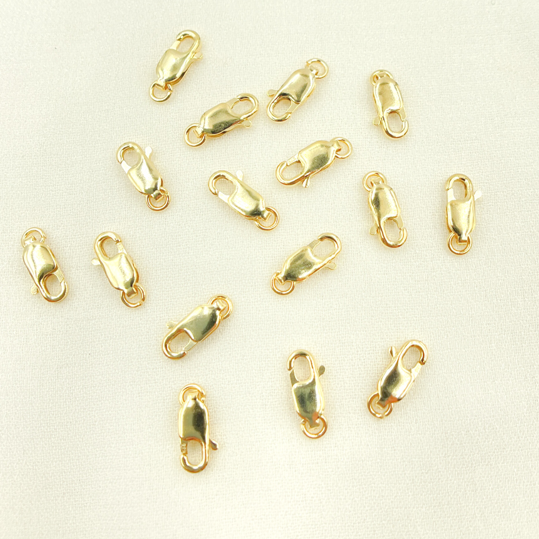 0014LC1WR14KY. 14K Solid Gold Lobster Clasp 10mm