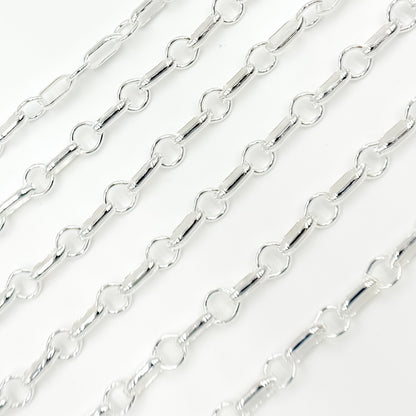 Shop Now Sterling Silver Oval and Circle Links Cable Chain