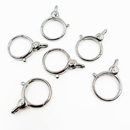 Sterling Silver Round Trigger Clasp