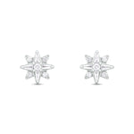 Load image into Gallery viewer, ER421144. 14K Solid Gold Diamond Star Studs
