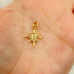 Load image into Gallery viewer, GDP169. 14K Solid Gold Diamond Star Charm
