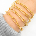 Load image into Gallery viewer, 925 Sterling Silver Flat Paperclip Chain