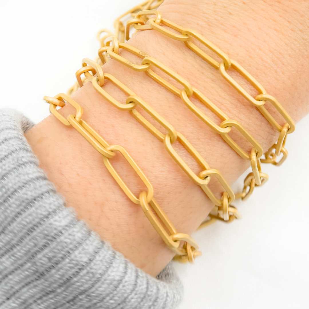 925 Sterling Silver Flat Paperclip Chain