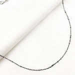 Load image into Gallery viewer, Z36OXNecklace. Oxidized Sterling Silver Cube Satellite Necklace
