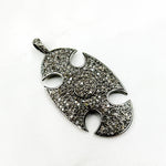 Load image into Gallery viewer, DP151. Diamond Sterling Silver Fancy Shape Pendant
