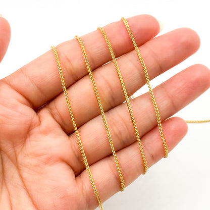 806GF. 14k Gold Filled Wheat Chain