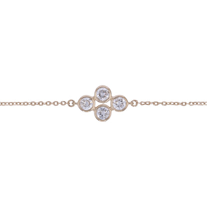 BFG61266. 14K Solid Gold Diamond Fancy Bangle