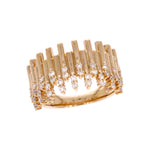 Load image into Gallery viewer, RFG19504. 14K Solid Gold Diamond Band Ring