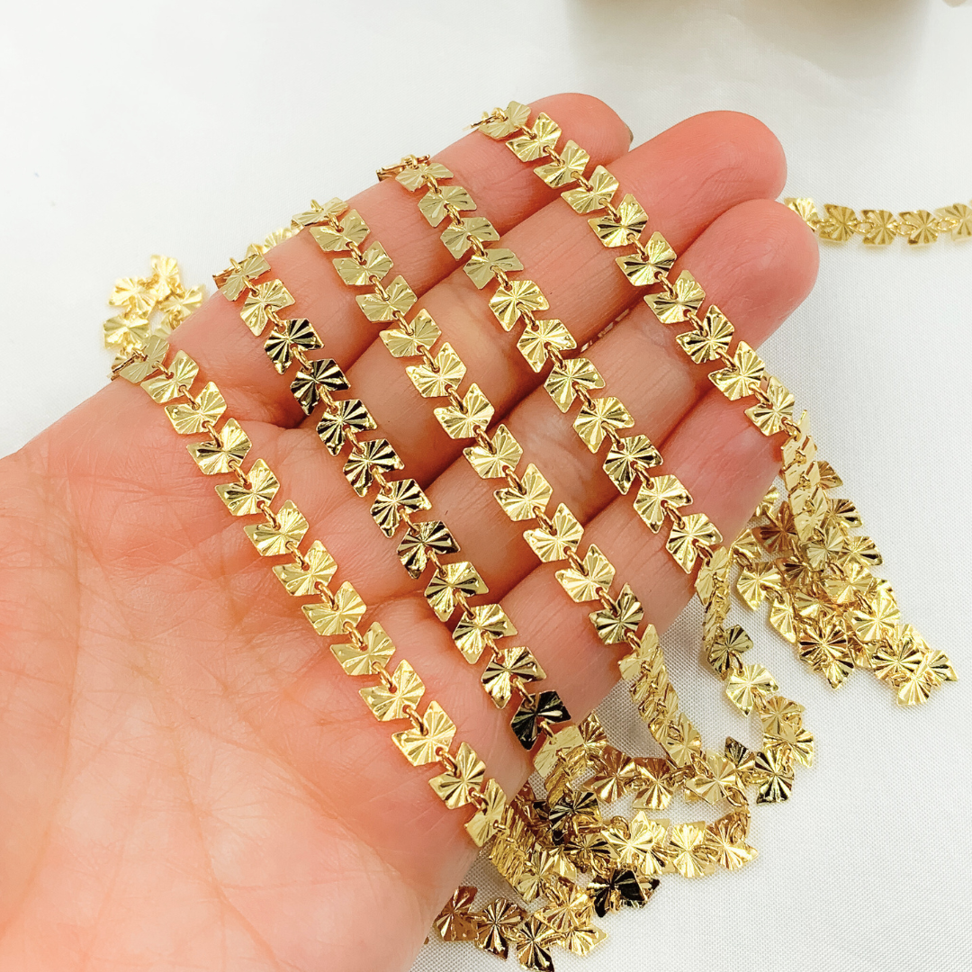 Gold Plated 925 Sterling Silver Chevron Chains