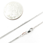 Load image into Gallery viewer, 14K Solid White Gold Wheat Necklace. 030SP3T4WG
