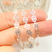 925 Sterling Silver Oval Pattern Chains