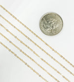 Load image into Gallery viewer, 14K Gold Filled Flat Round Link Chain. 1218FGF
