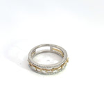 Load image into Gallery viewer, 14k Solid White Gold Diamond Ring. RN411102
