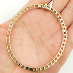 Load image into Gallery viewer, 14K Solid Gold Bangle with Diamonds. KG100
