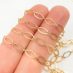 Load image into Gallery viewer, 790FGF. Gold-Filled Flat Oval Long and Short Link Chain