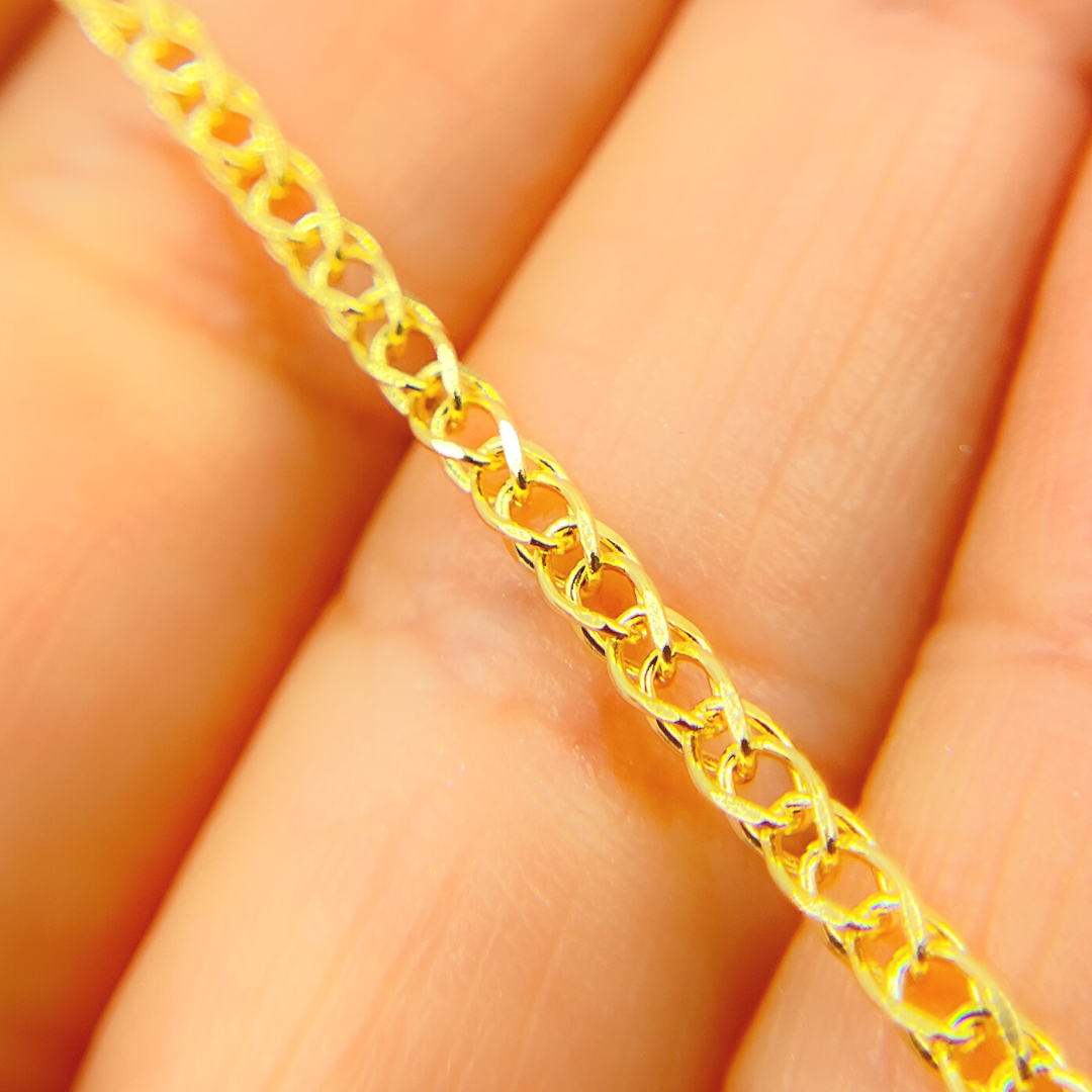 040138795G. 14K Solid Gold Wheat Chain