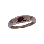 Load image into Gallery viewer, CR97280RU5X3. 14K Solid Gold Diamond and Ruby Ring