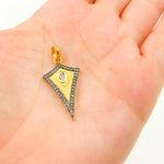 Load image into Gallery viewer, DP263. Diamond Silver Arrow Head Pendant with Polki Diamond
