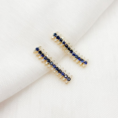 Buy Now 14k Solid Gold Diamonds & Gemstones Dangle Earrings