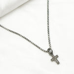 Load image into Gallery viewer, DC313. Diamond Sterling Silver Cross Charm
