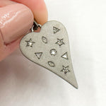 Load image into Gallery viewer, DP753. Diamond Sterling Silver Heart Pendant
