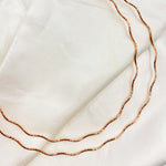 Load image into Gallery viewer, SOW130RC. Sterling Silver Rose Gold Plated Snake Omega Necklace
