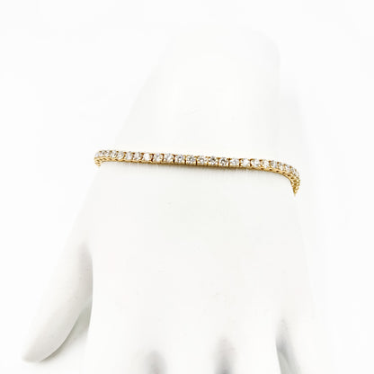 BTR65085. 14k Solid Gold Diamond Tennis Bracelet