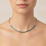 Load image into Gallery viewer, CN97277-5X3. 14K Solid Gold Gemstone Necklace