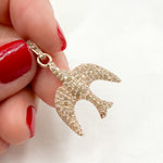 Load image into Gallery viewer, DP442. Diamond Sterling Silver Bird Pendant
