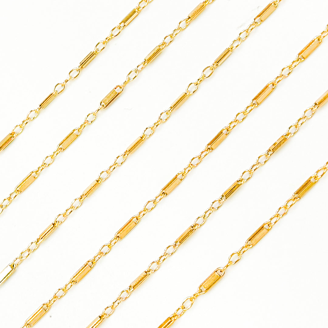 A900B/SPGF. 14K Gold-Filled Cable Tube Chain