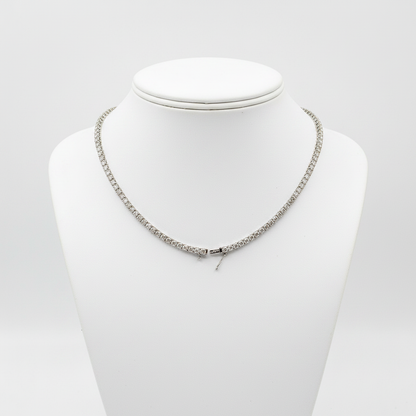 NFS71363. 14K Solid Gold Diamond Tennis Necklace