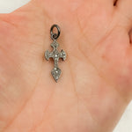 Load image into Gallery viewer, DC440. Diamond Sterling Silver Cross Pendant
