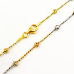 Load image into Gallery viewer, Buy Now Sterling Silver Tri-Tone Necklace Satellites