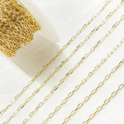 14K Solid Yellow Gold Diamond Cut Chain