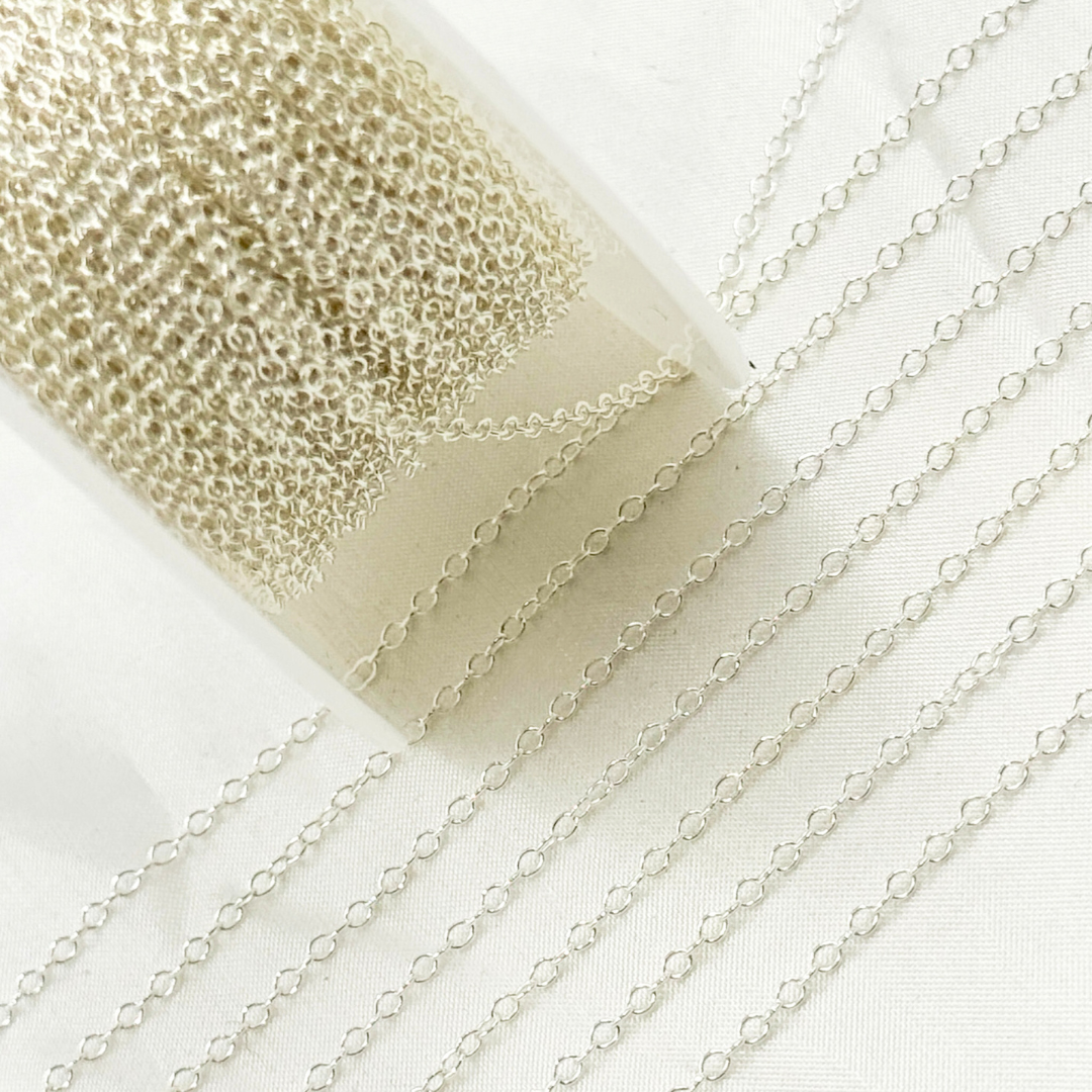 Sterling Silver Cable Link Chains