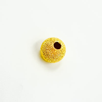 6MMGPBEADS. 6MM Gold Plated Sterling Silver Laser Cut Beads