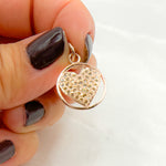 Load image into Gallery viewer, DC947. Diamond &amp; Sterling Silver Circle Heart Charm
