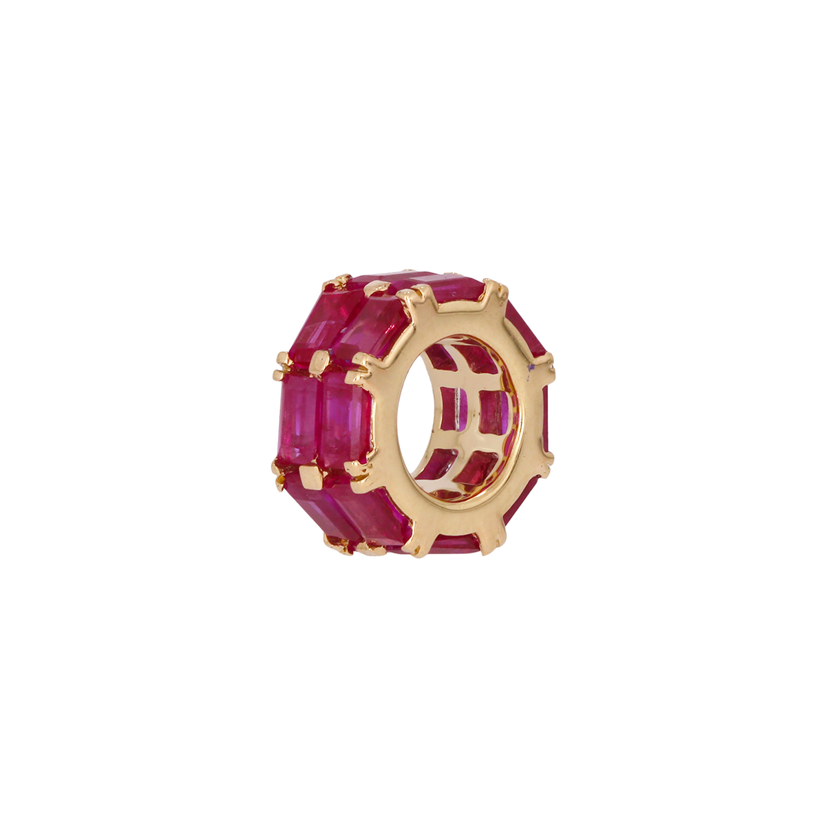 Shop 14K Solid Gold Baguette Shape Natural Gemstone Slider