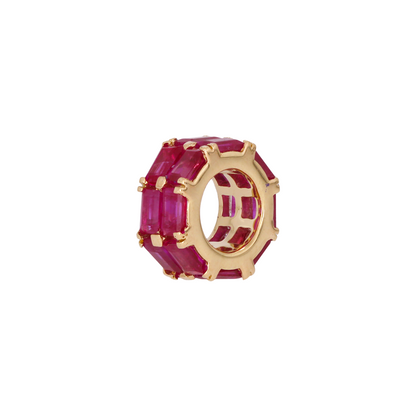 Shop 14K Solid Gold Baguette Shape Natural Gemstone Slider