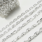 Load image into Gallery viewer, 925 Sterling Silver Diamond Cut Marina Chain. Y75SS
