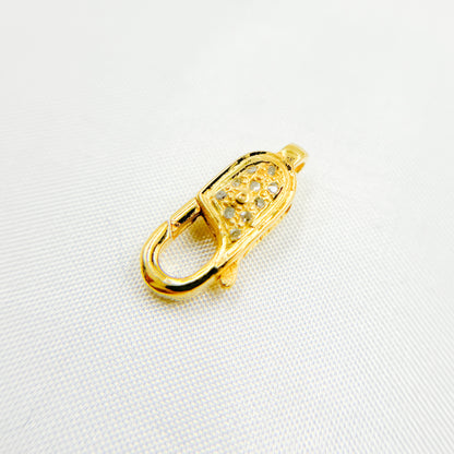 DC615. Diamond Sterling Silver Lobster Clasp