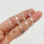 Load image into Gallery viewer, V310SS. Sterling Silver Fancy Cross-Link Chain