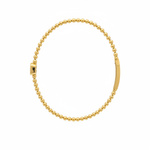 Load image into Gallery viewer, BNB68644. 14K Solid Gold Baguette Diamond Beaded Bangle