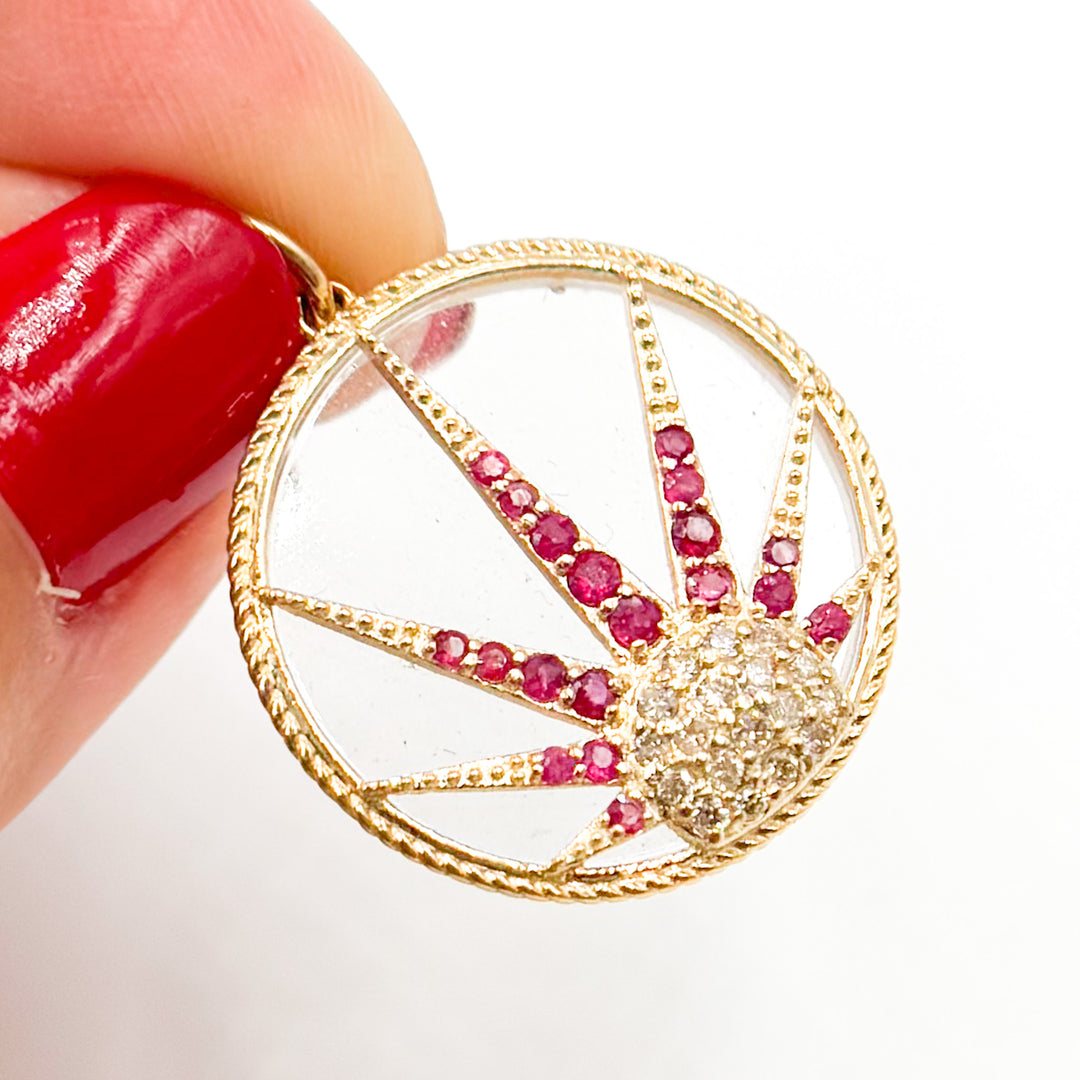 Buy 14K Gold Sun Pendants