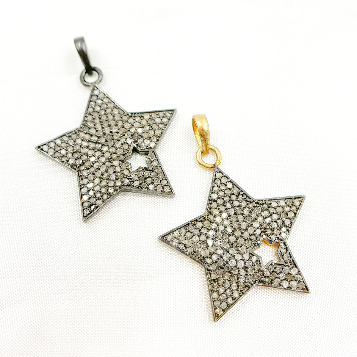 DP2003. Diamond & Sterling Silver Star Pendant