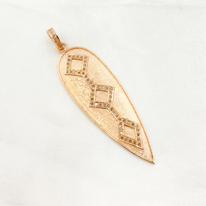DP129. Diamond Sterling Silver Arrow Pendant