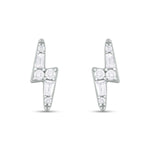 Load image into Gallery viewer, ER421141. 14K Solid Gold Diamond Ray Studs
