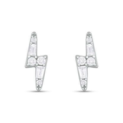 EFB54269. 14K Solid Gold Diamond Ray Studs